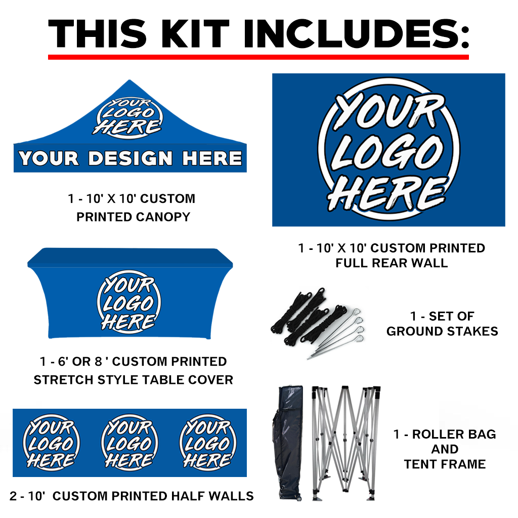 10' x 10' Custom Canopy Tent Kit #6