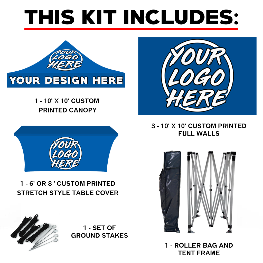 10' x 10' Custom Canopy Tent Kit #7