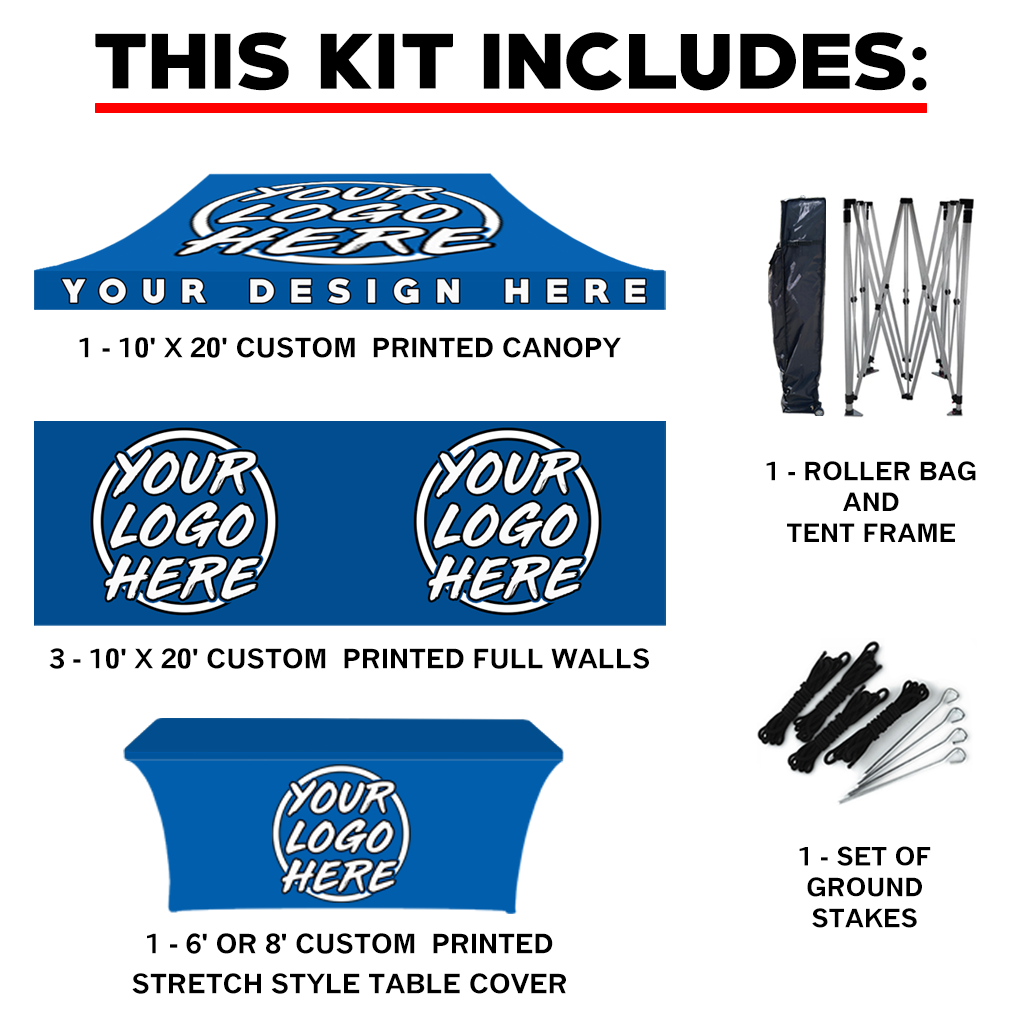 10' x 20' Custom Canopy Tent Kit #7