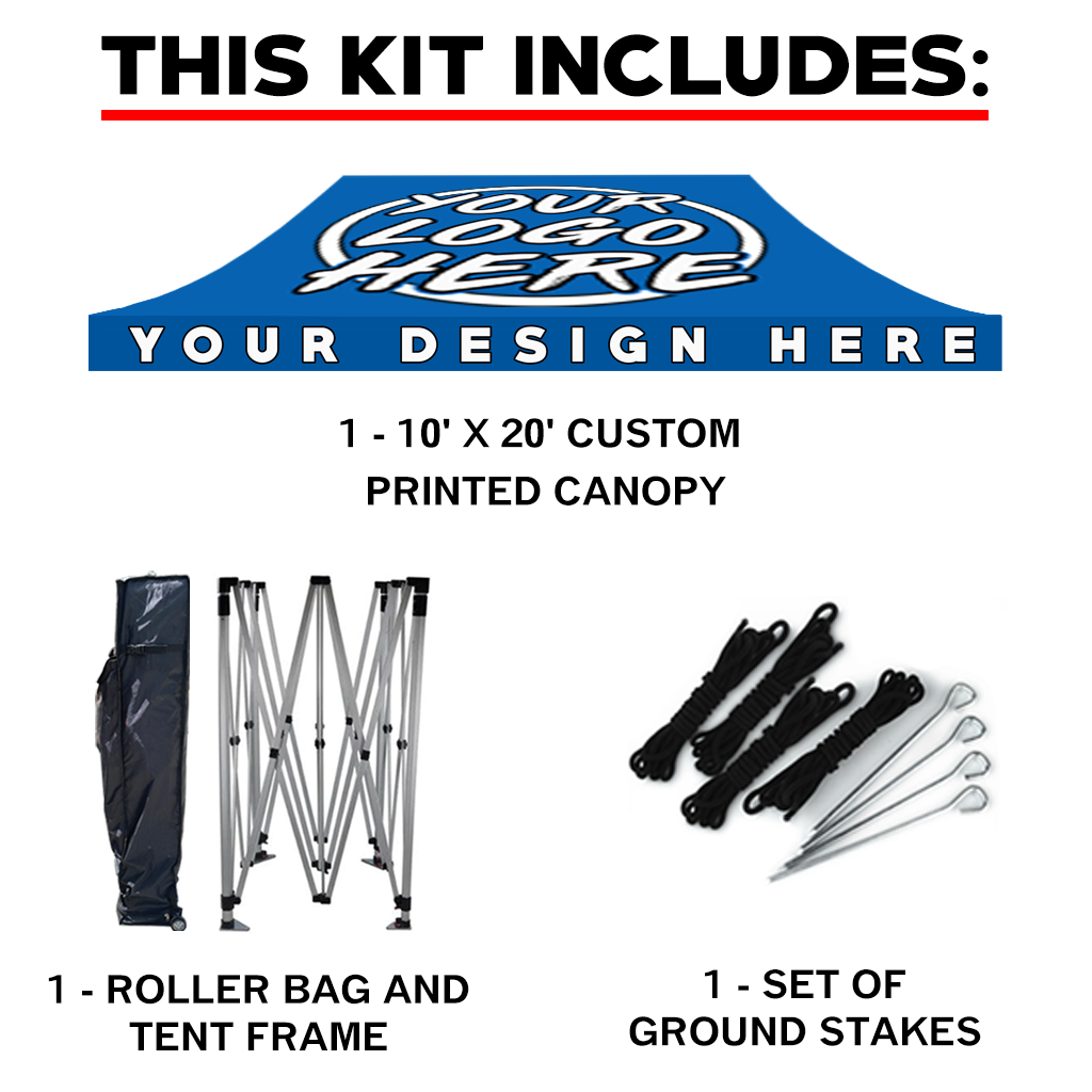 10' x 20' Standard Custom Canopy Tent