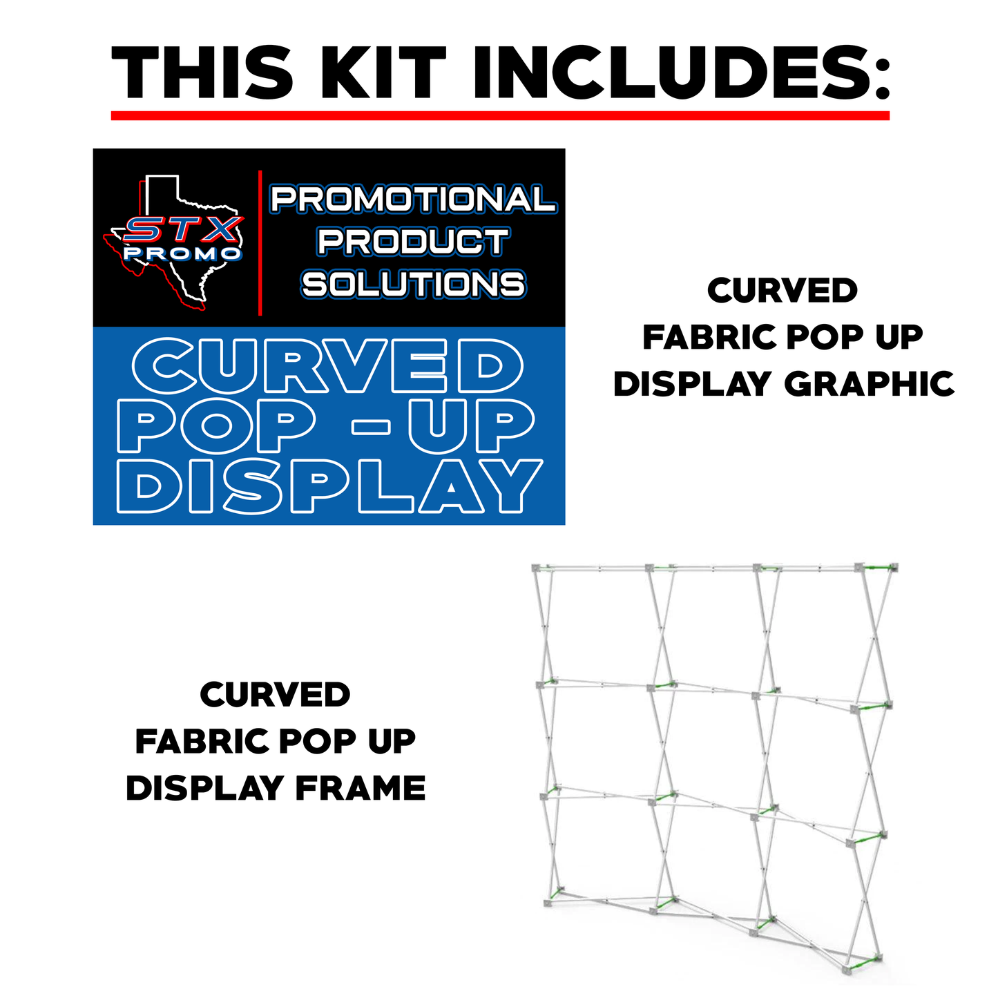 Custom Curved Pop Up Display