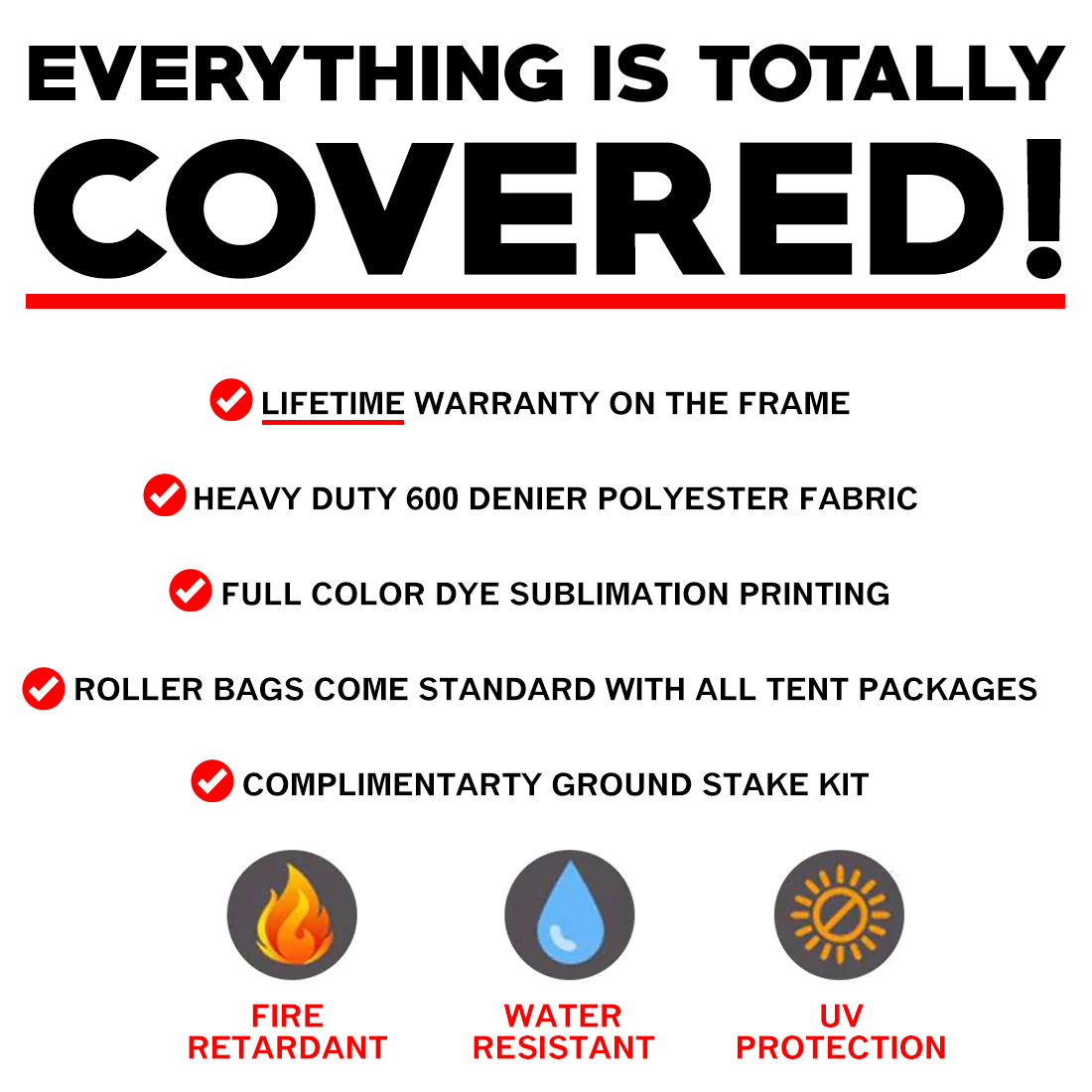 10' x 15' Custom Canopy Tent Kit #7