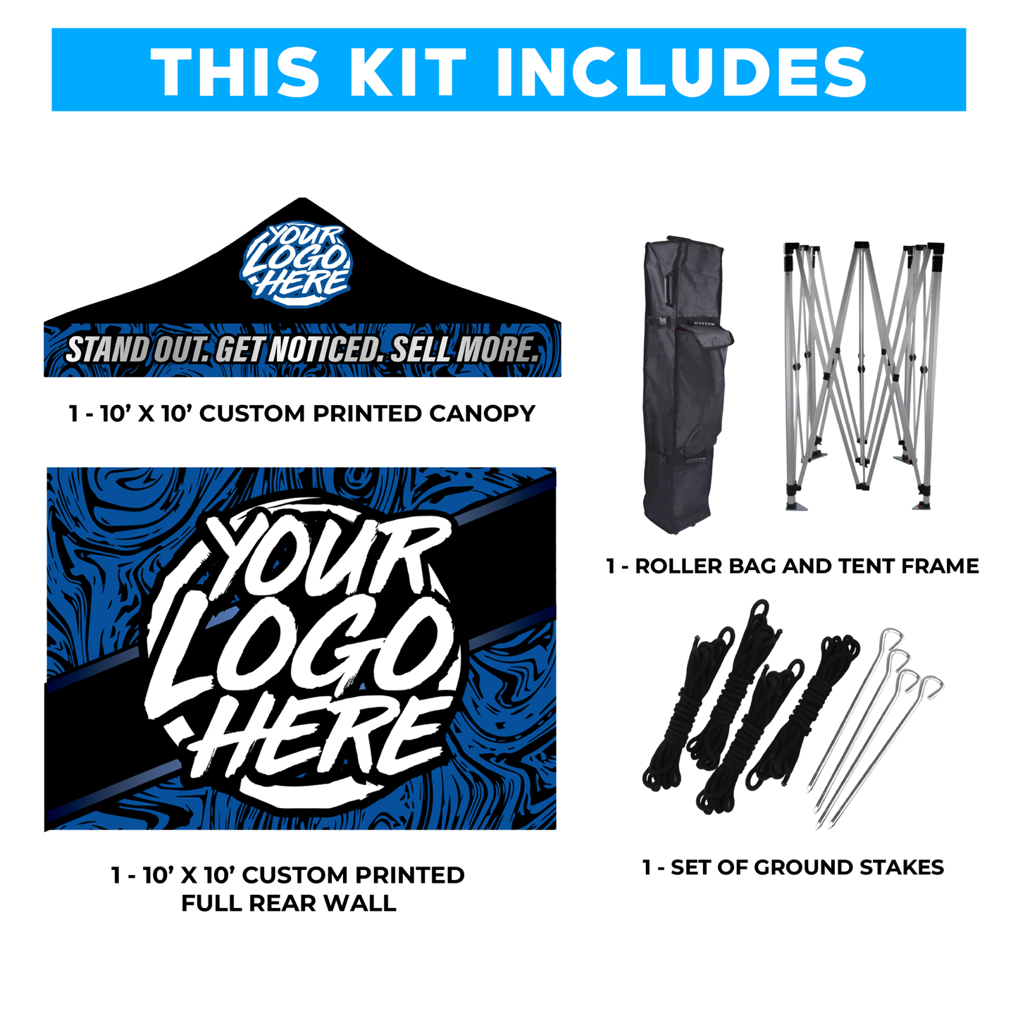 10' x 10' Custom Canopy Tent Kit #1