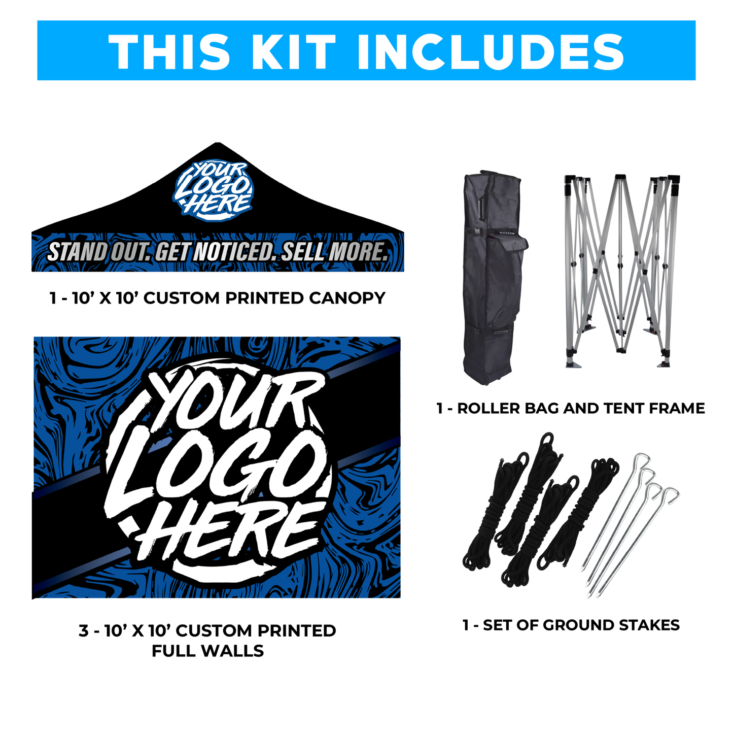 10' x 10' Custom Canopy Tent Kit #3