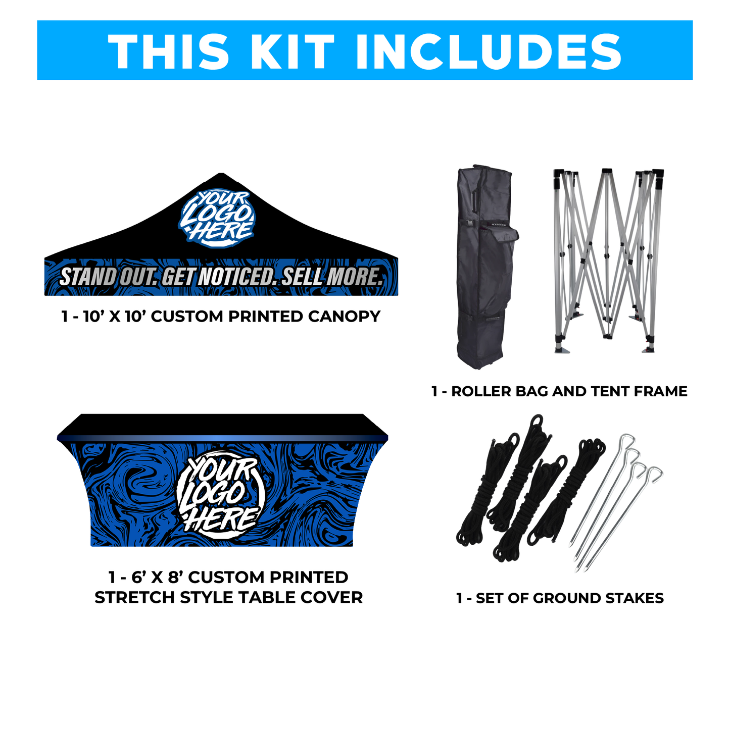 10' x 10' Custom Canopy Tent Kit #4