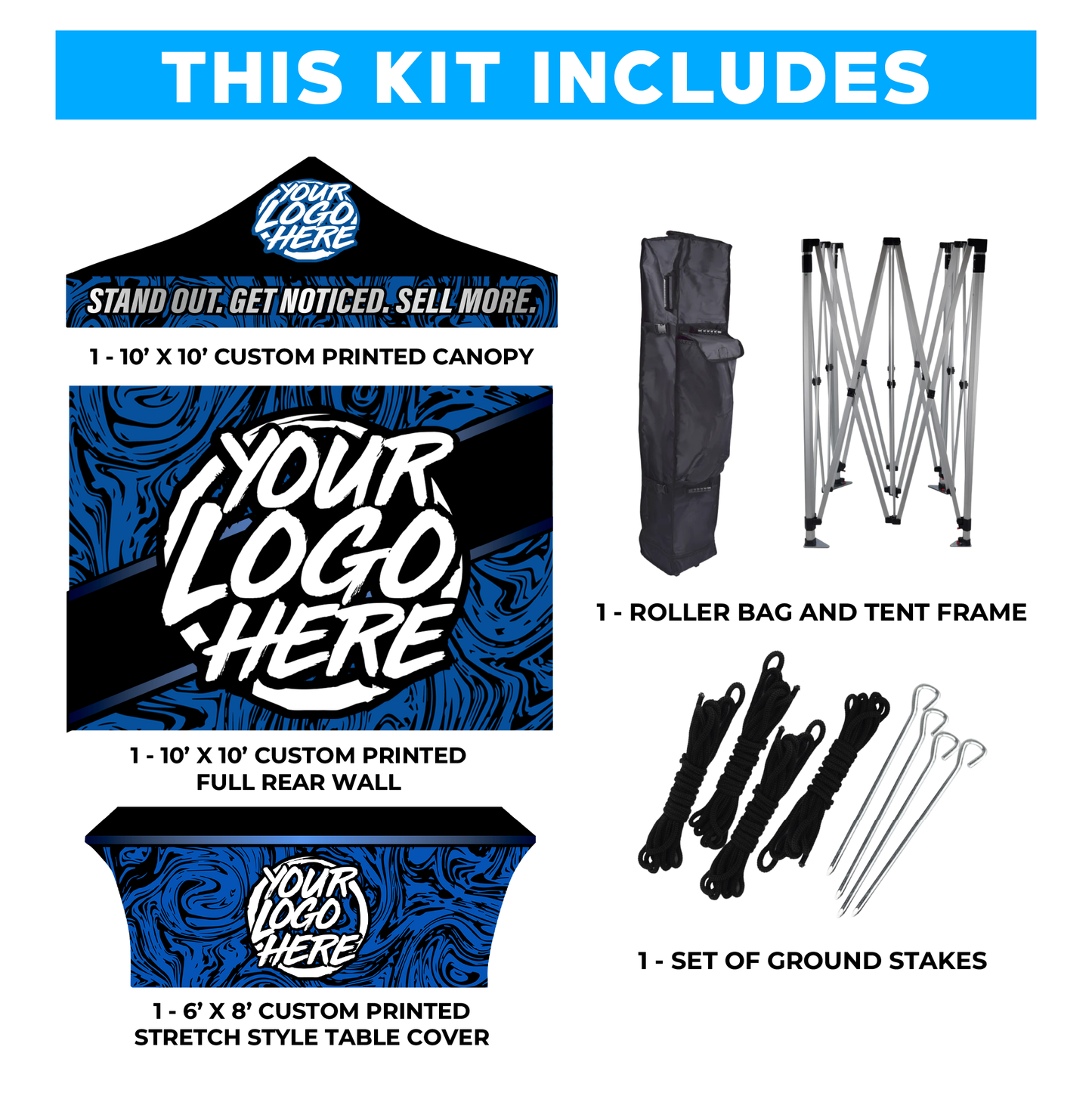 10' x 10' Custom Canopy Tent Kit #5