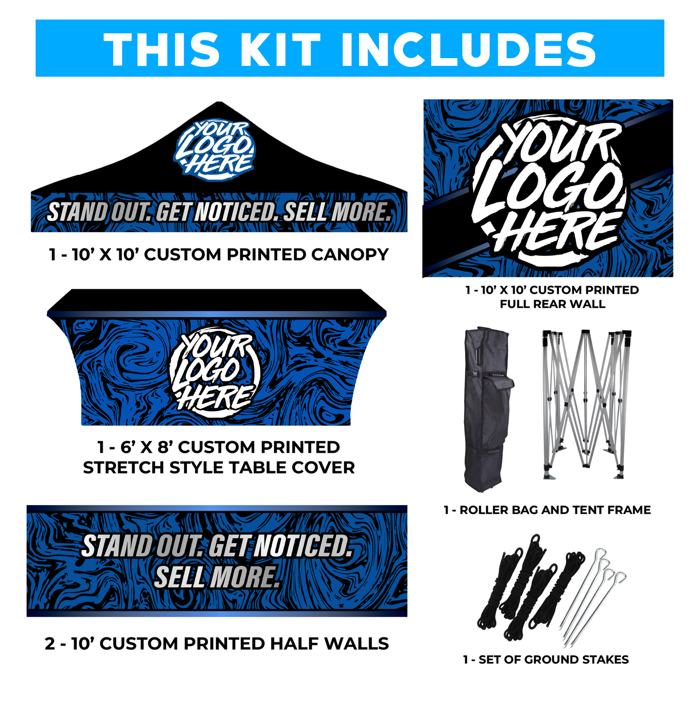 10' x 10' Custom Canopy Tent Kit #6