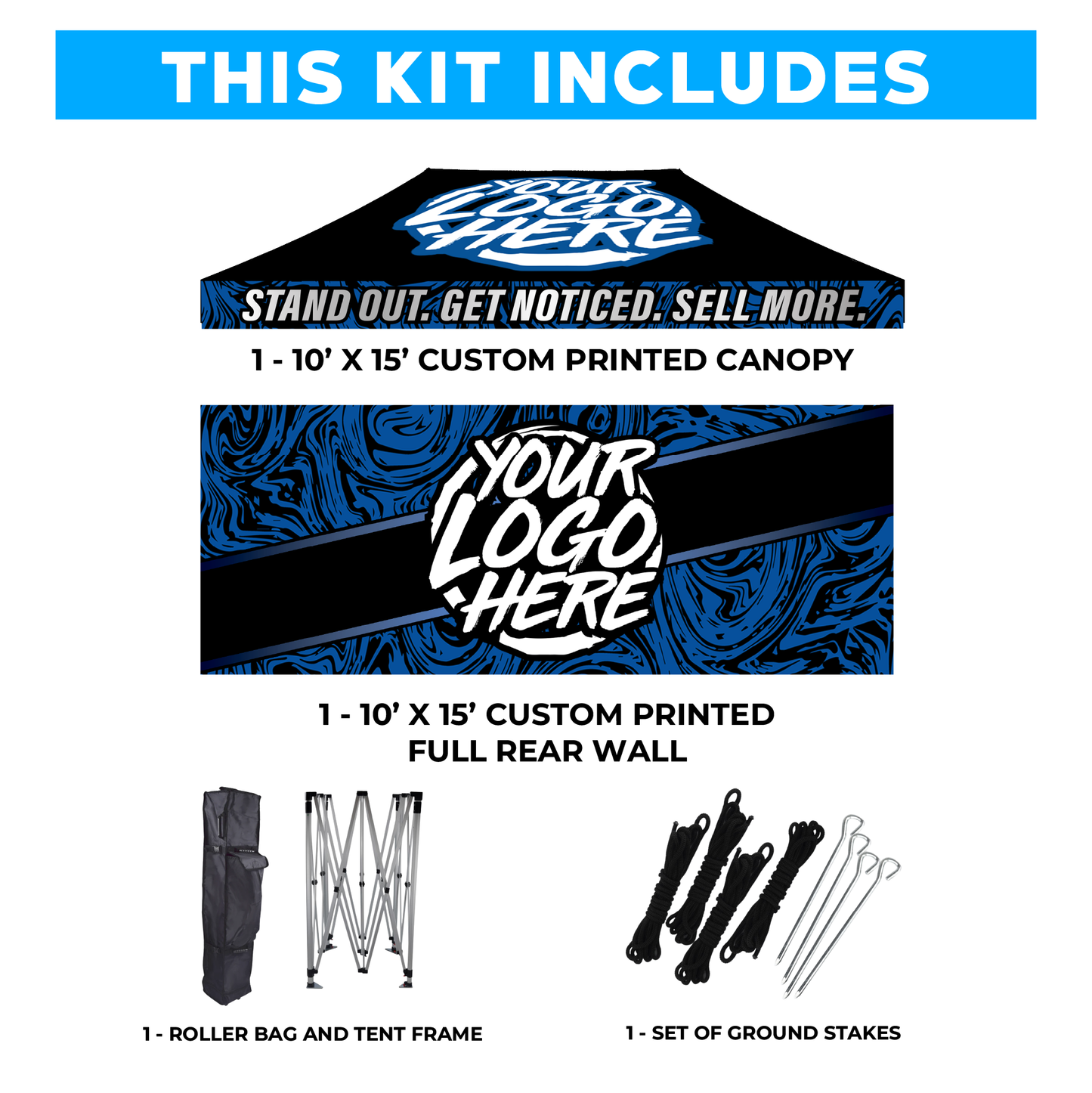 10' x 15' Custom Canopy Tent Kit #1