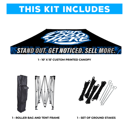 10' x 15' Standard Custom Canopy Tent