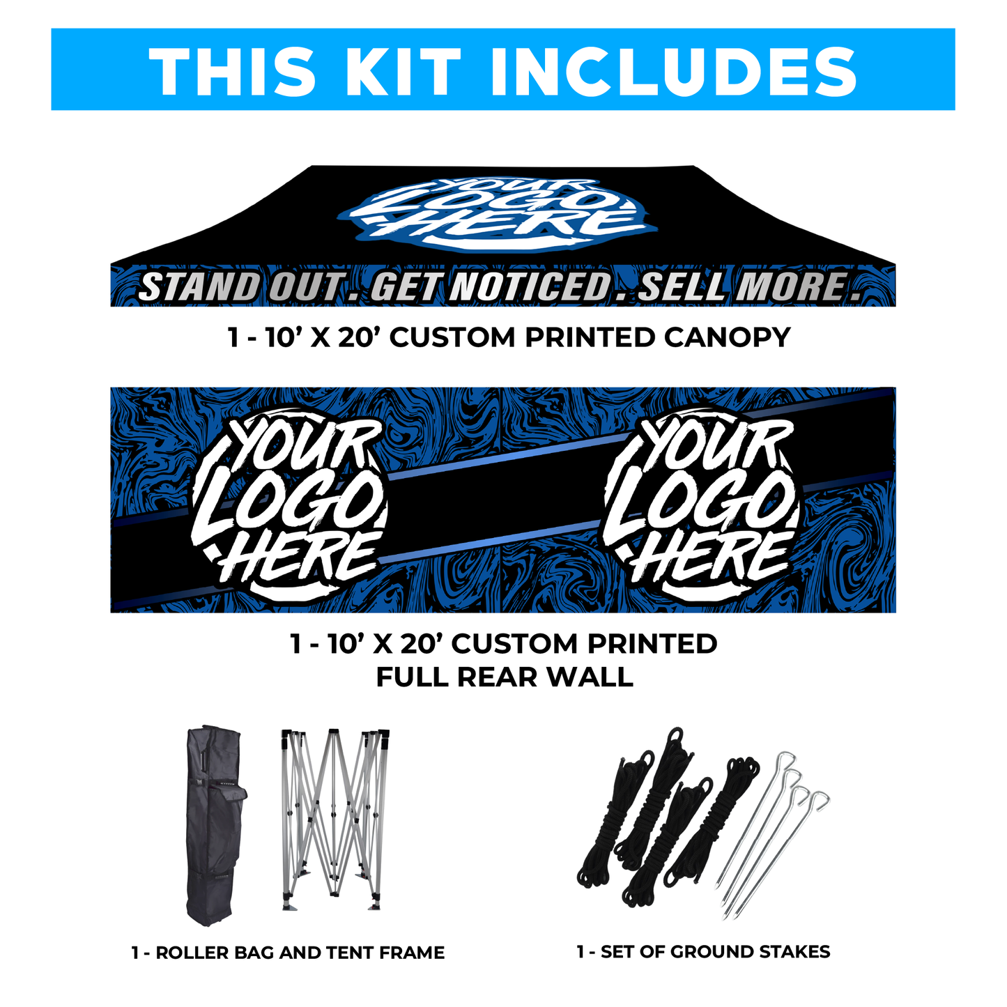 10' x 20' Custom Canopy Tent Kit #1