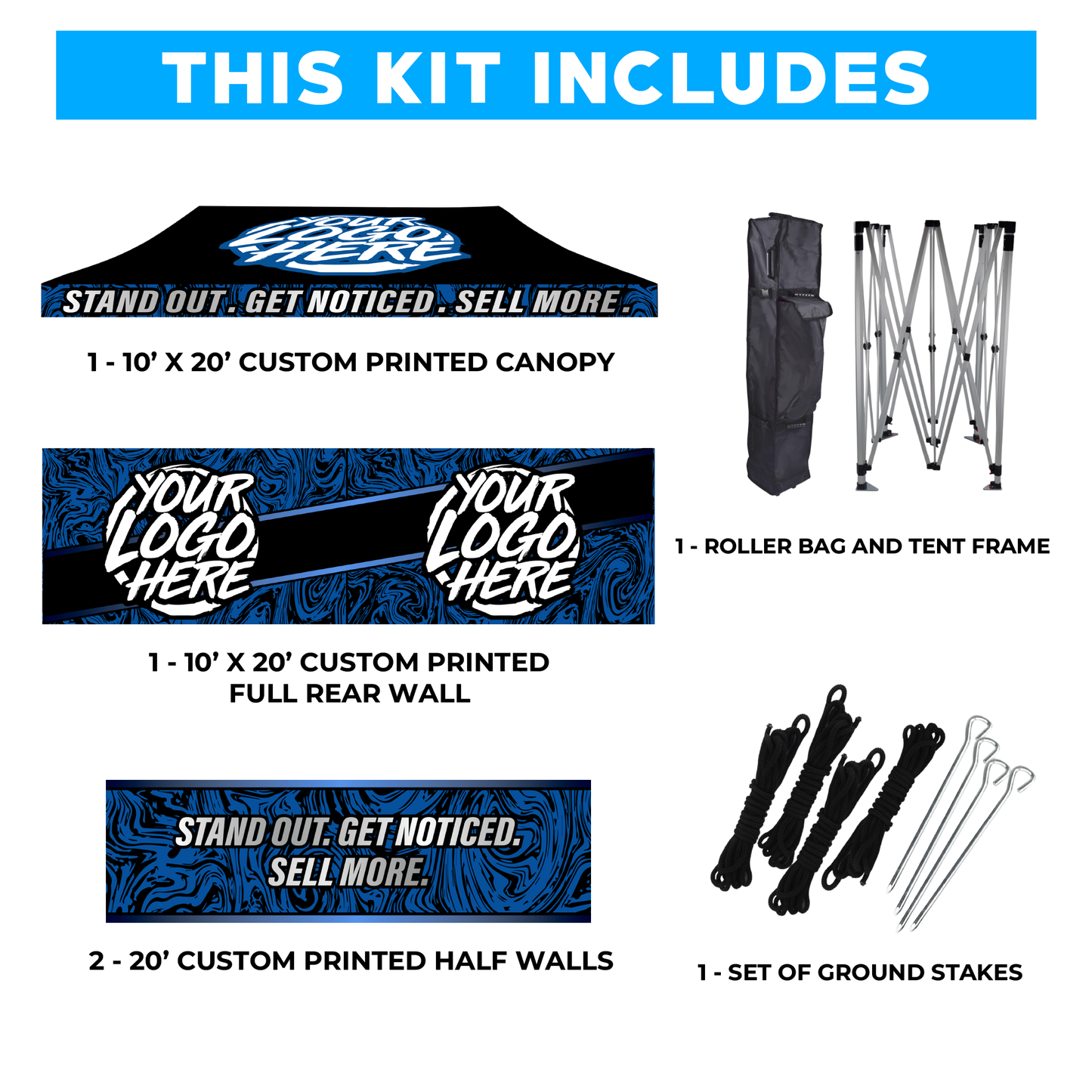 10' x 20' Custom Canopy Tent Kit #2