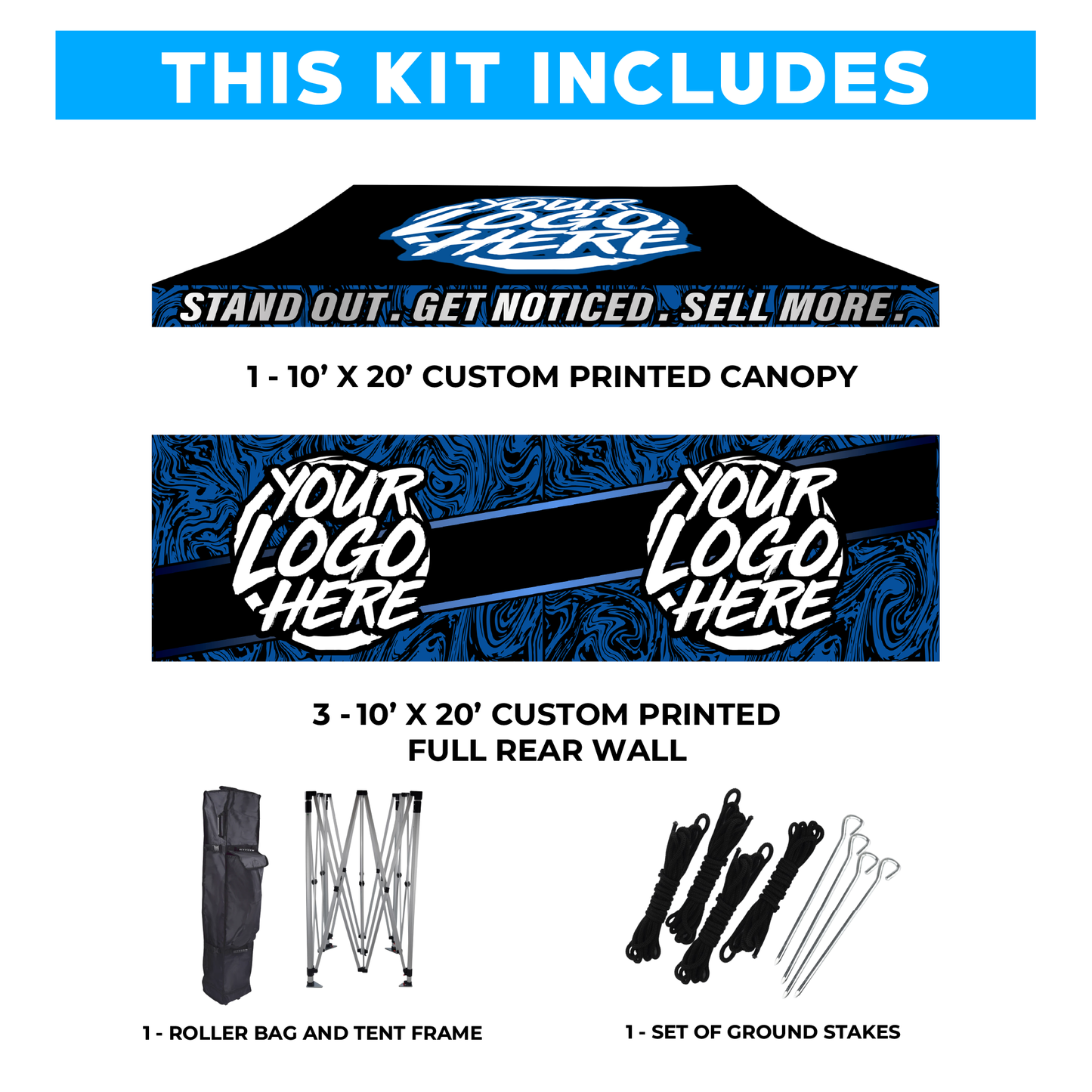 10' x 20' Custom Canopy Tent Kit #3