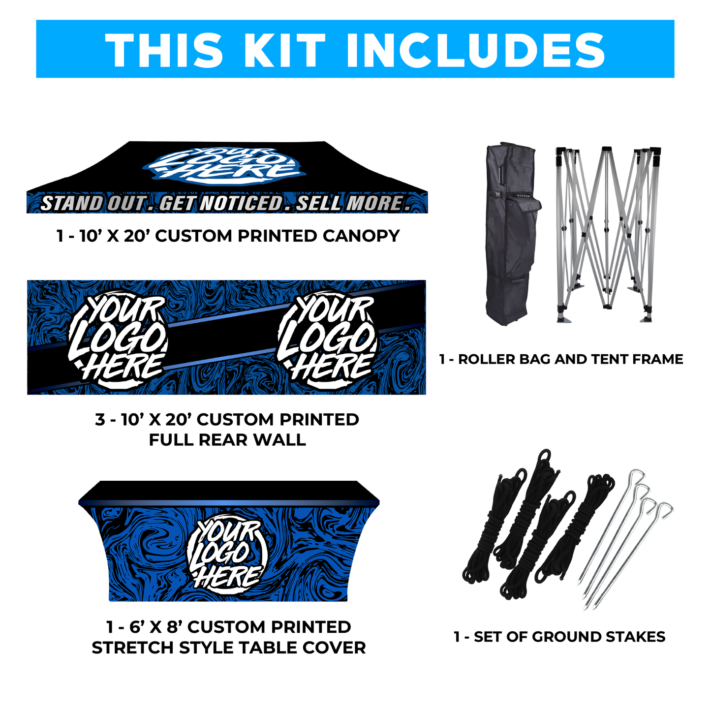 10' x 20' Custom Canopy Tent Kit #7