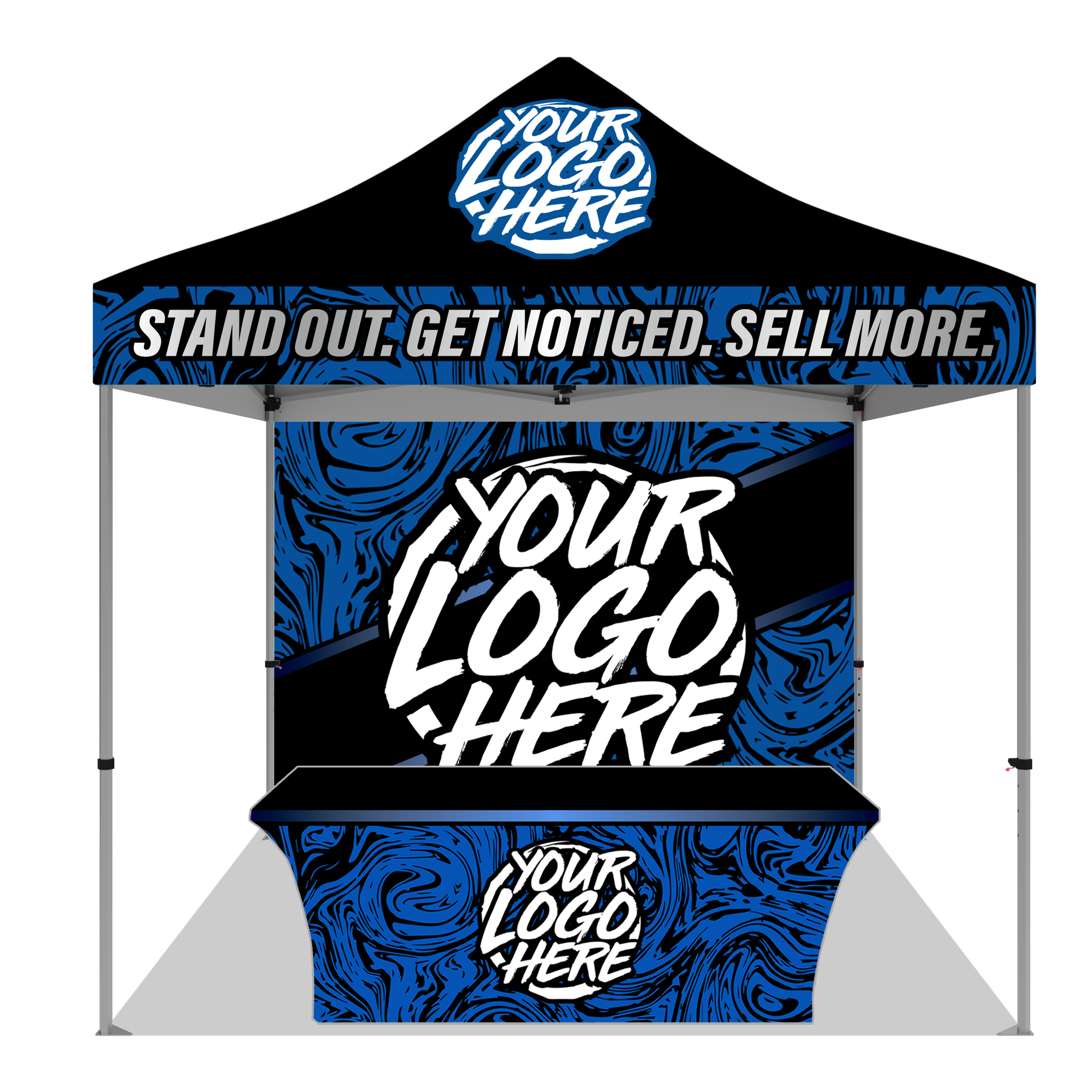 10' x 10' Premium Custom Branded Canopy Pop Up Tent Kits for Events ...