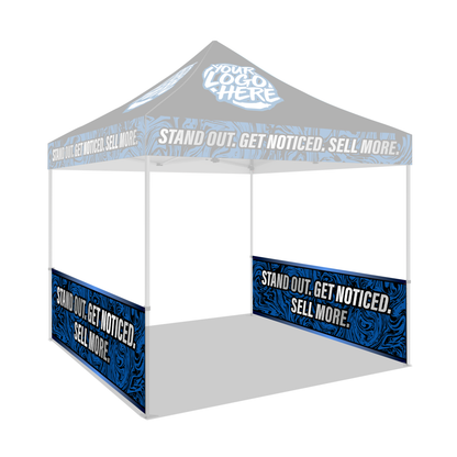 Custom Canopy 10' Half Wall