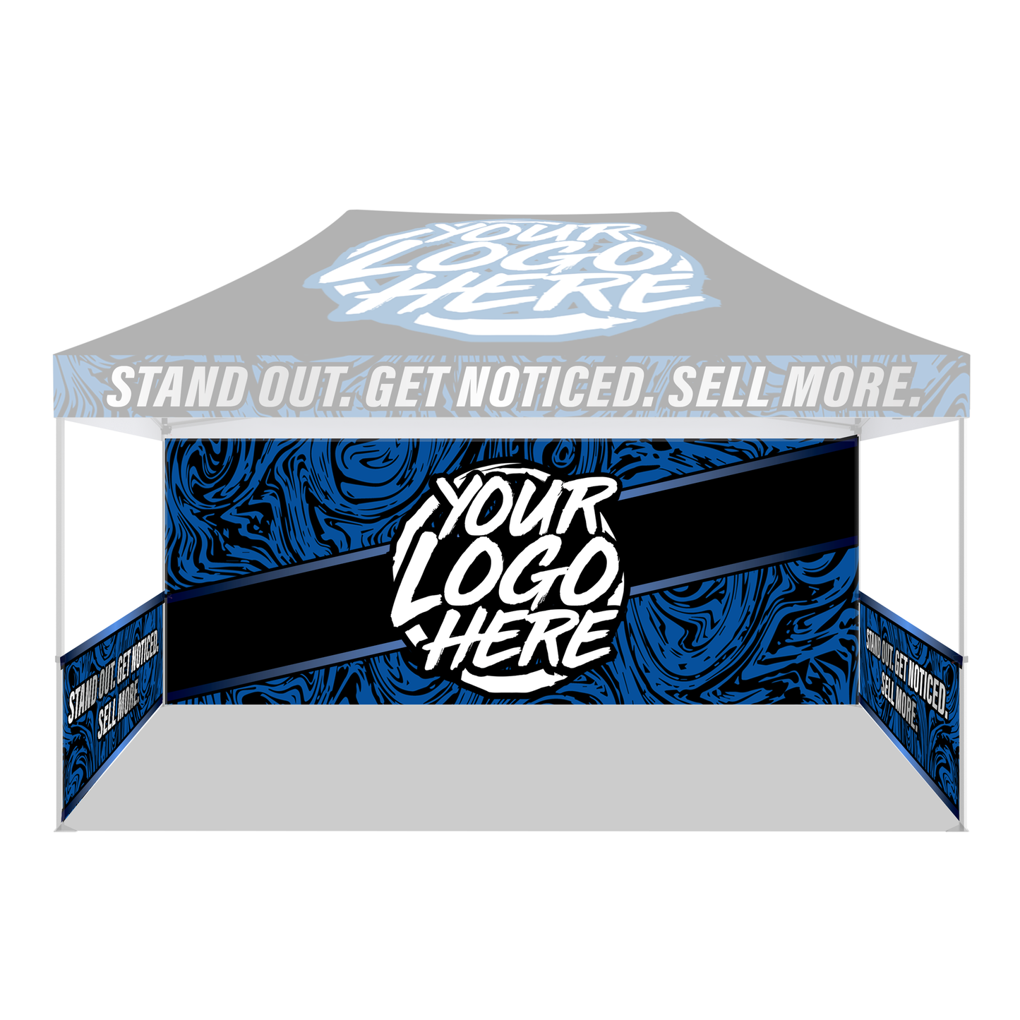 Custom Canopy Half Wall Package