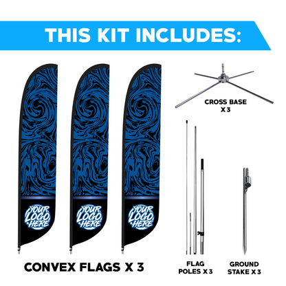 Convex Flag - 3 Pack Bundle
