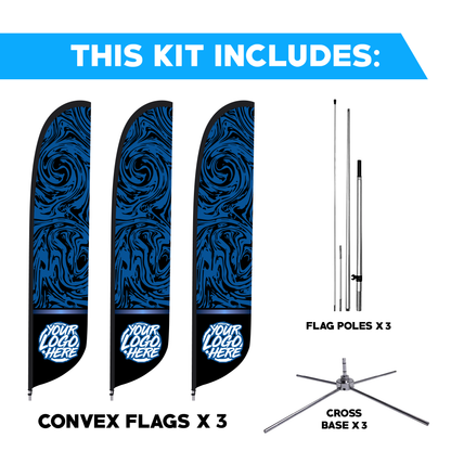 Convex Flag - 3 Pack Bundle