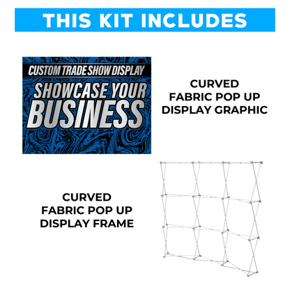 Custom Curved Pop Up Display