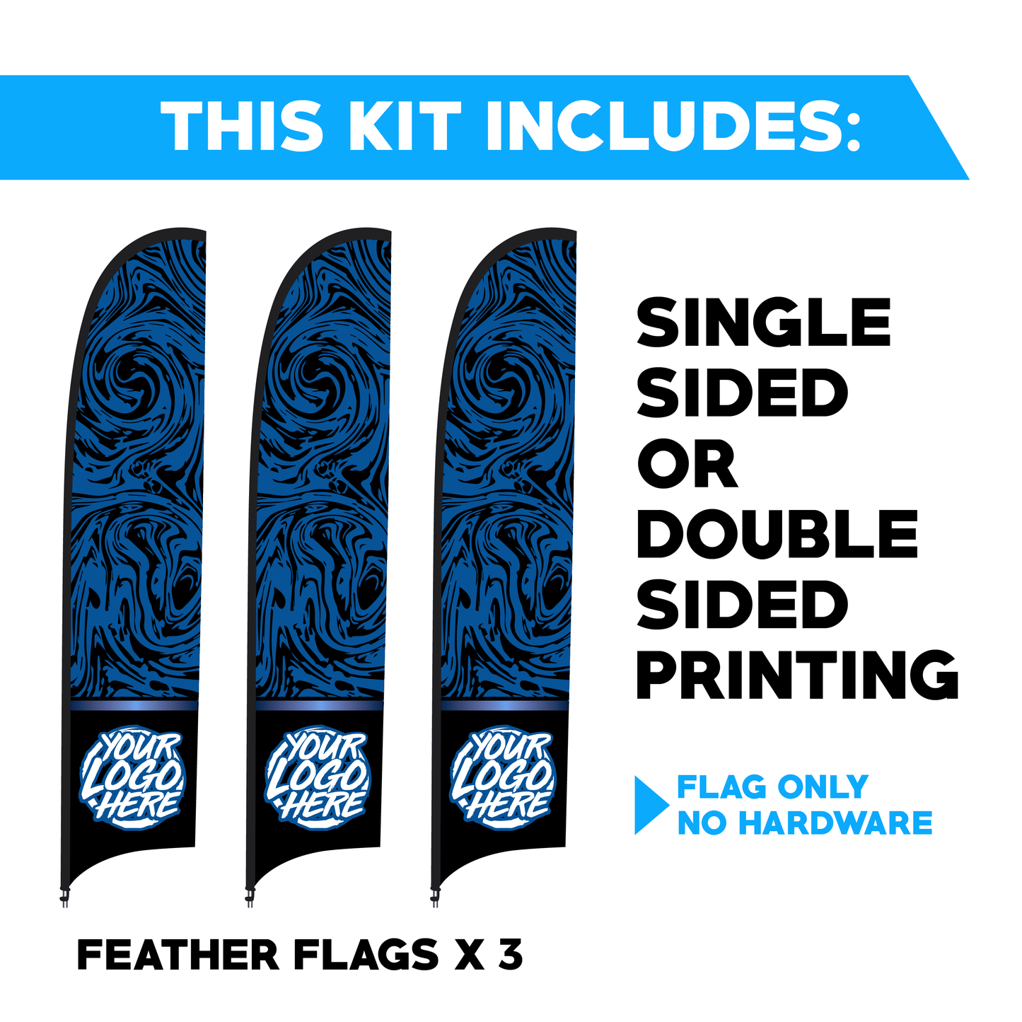 Feather Flag - 3 Pack Bundle