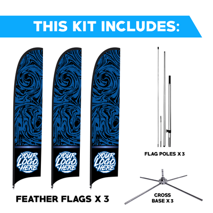 Feather Flag - 3 Pack Bundle