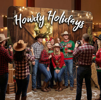 Howdy Holidaze Holiday Backdrop