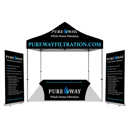 Pureway 10' x 10' Black Canopy Event Kit