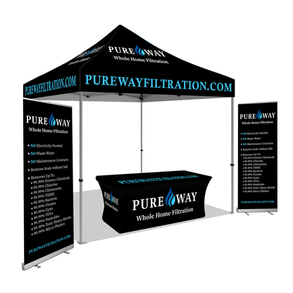 Pureway 10' x 10' Black Canopy Event Kit
