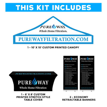 Pureway 10' x 10' White Canopy Event Kit