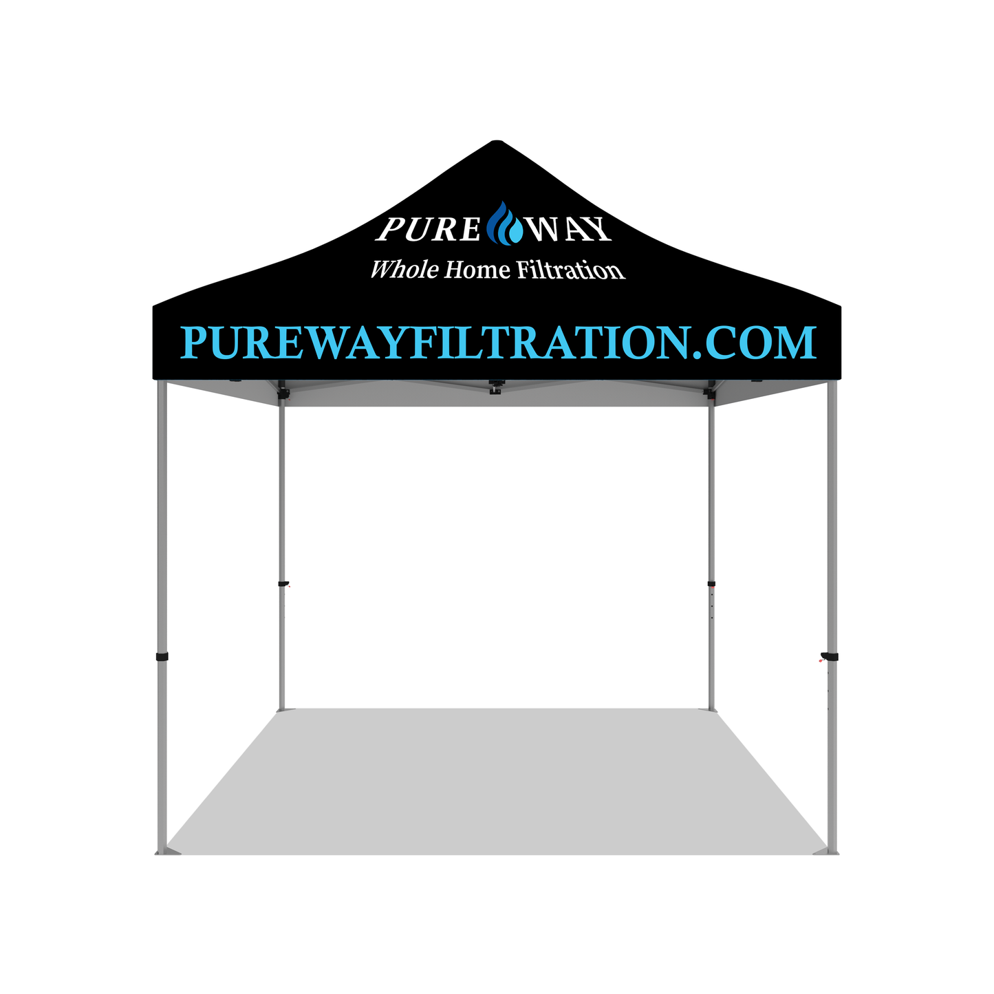 Pureway 10' x 10' Black Custom Canopy