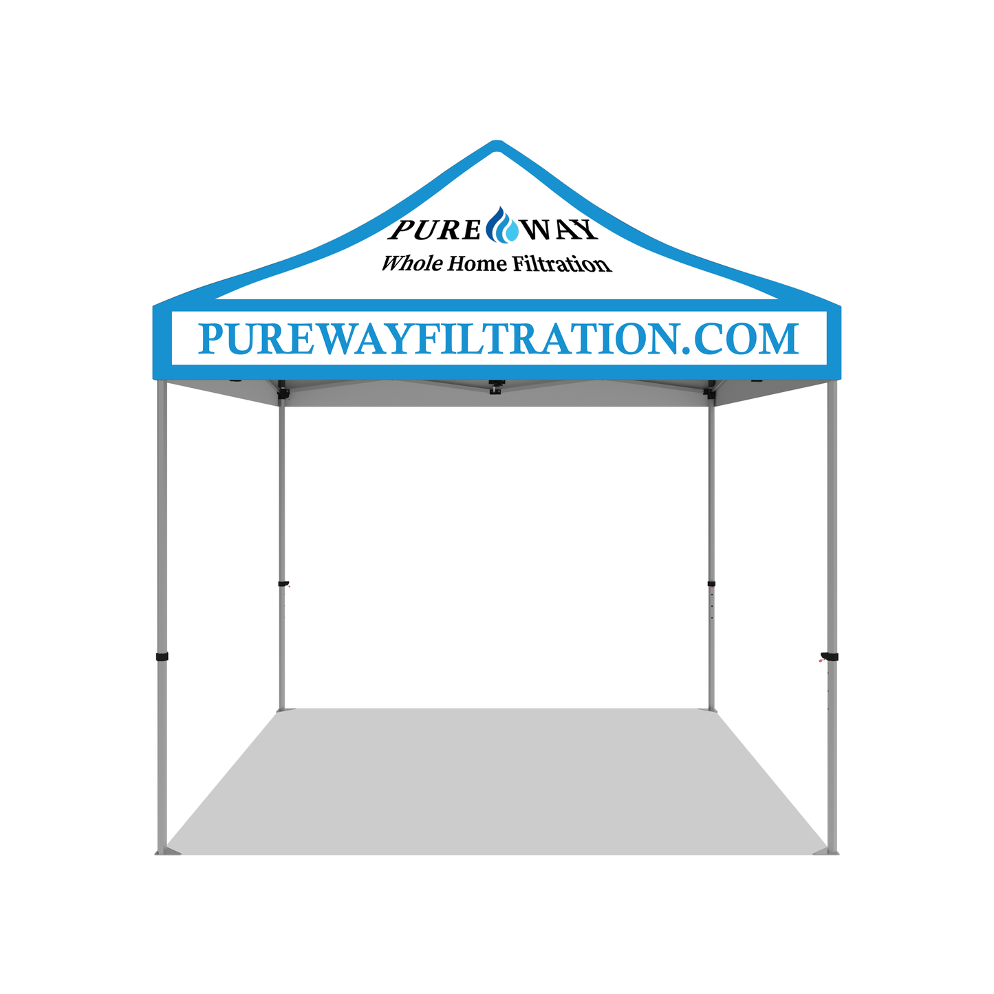 Pureway 10' x 10' White Custom Canopy