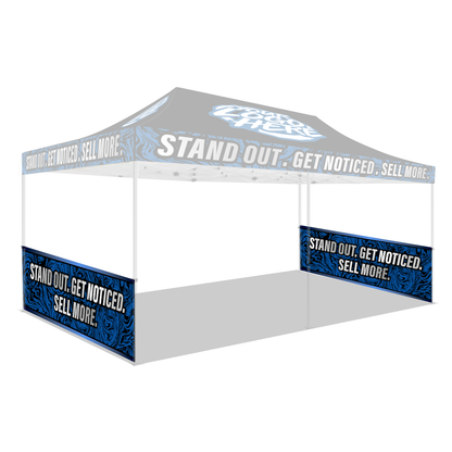 Custom Canopy 10' Half Wall