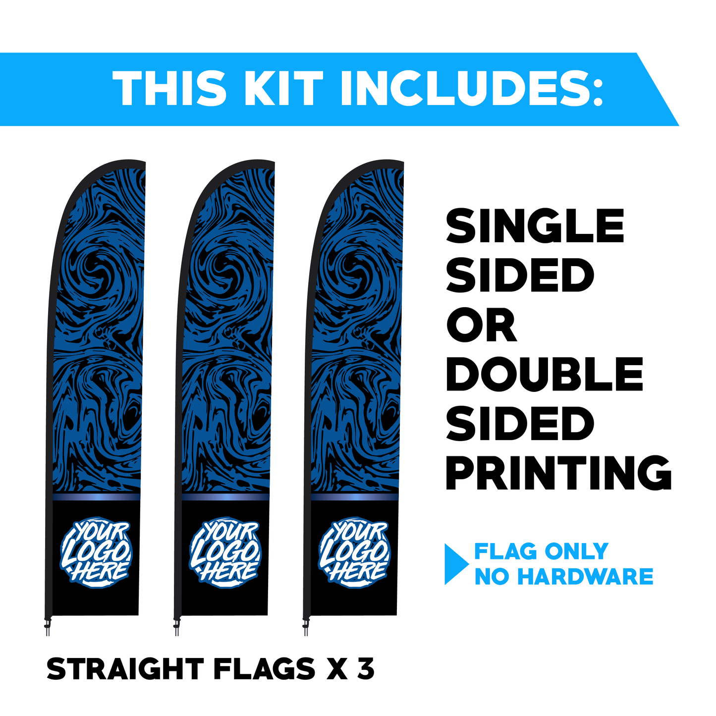 Straight Flag - 3 Pack Bundle