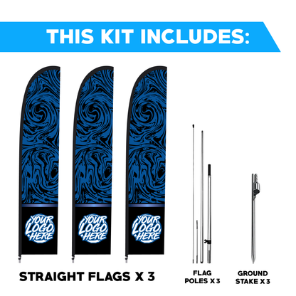 Straight Flag - 3 Pack Bundle