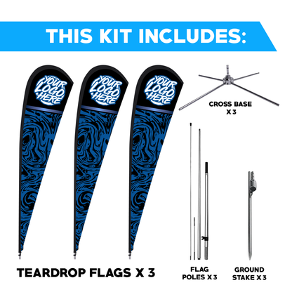 Teardrop Flag - 3 Pack Bundle