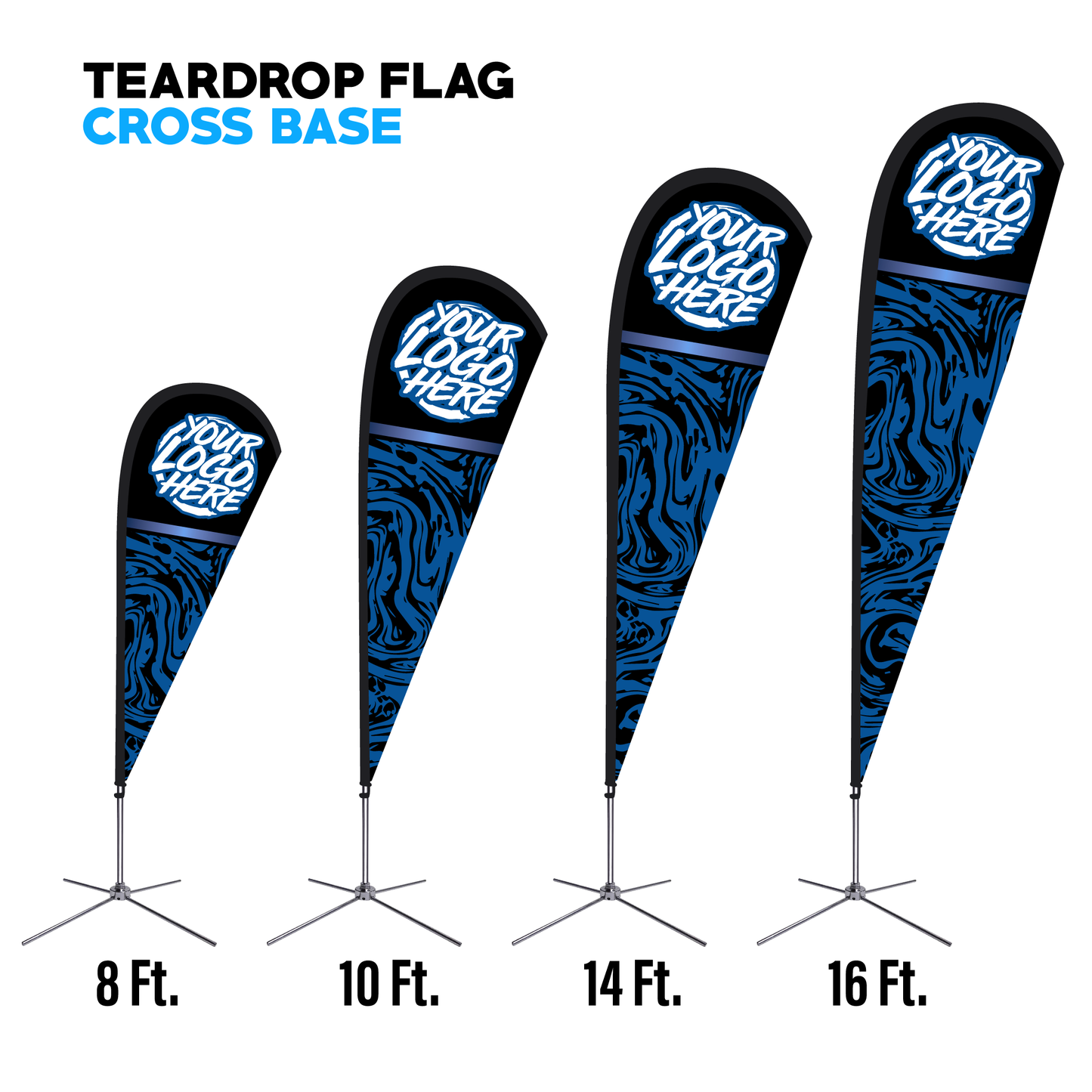 Teardrop Flag - 3 Pack Bundle