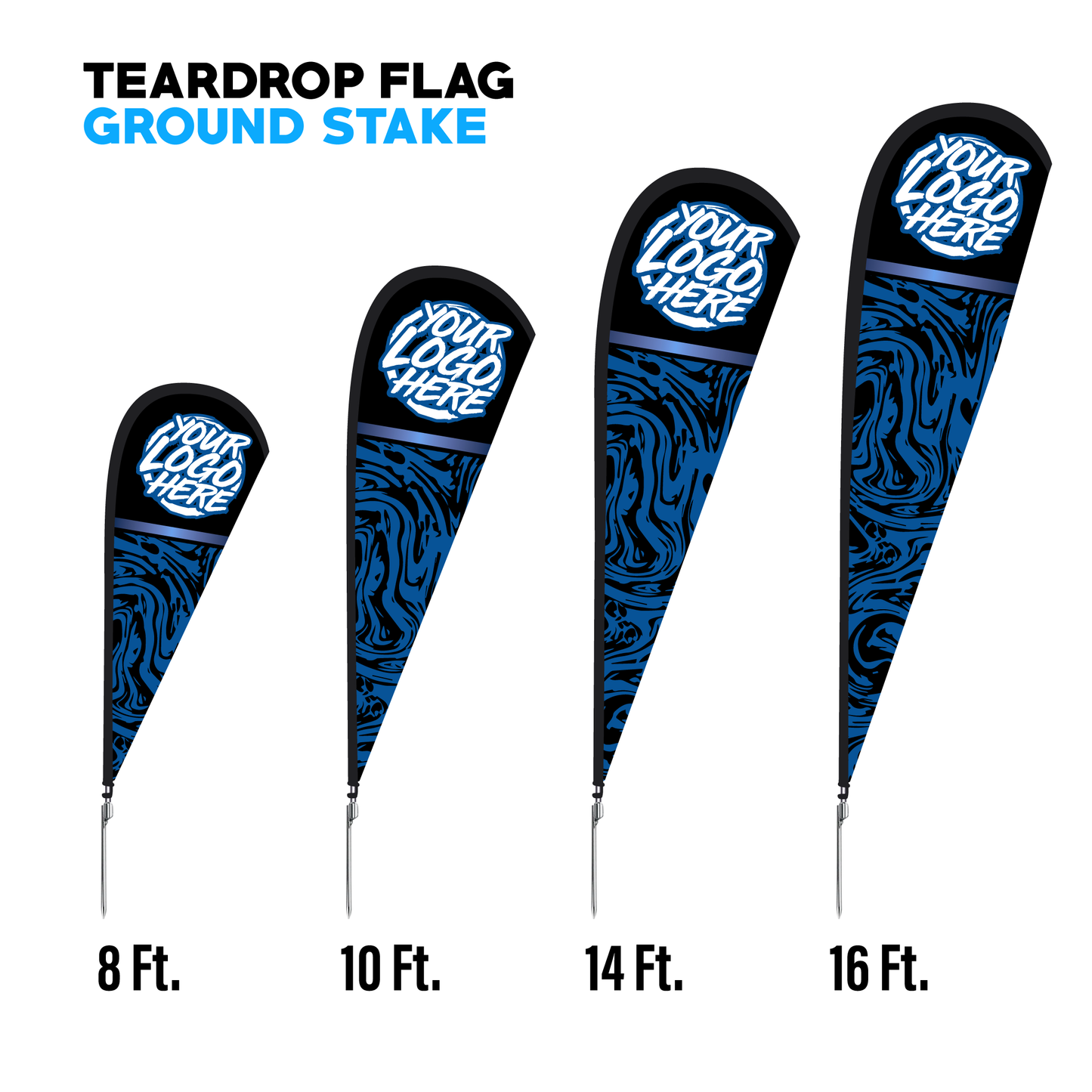 Teardrop Flag - 3 Pack Bundle